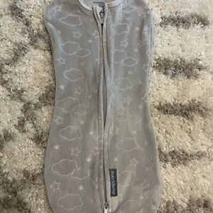 Gray Zip Up SwaddleMe